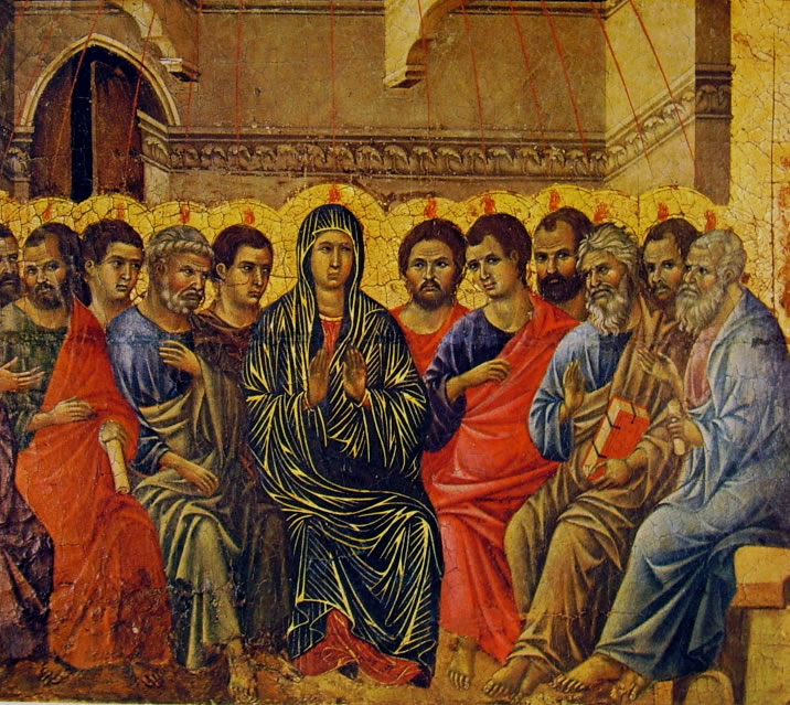 Duccio Buoninsegna Coronamento della maesta La Pentecoste