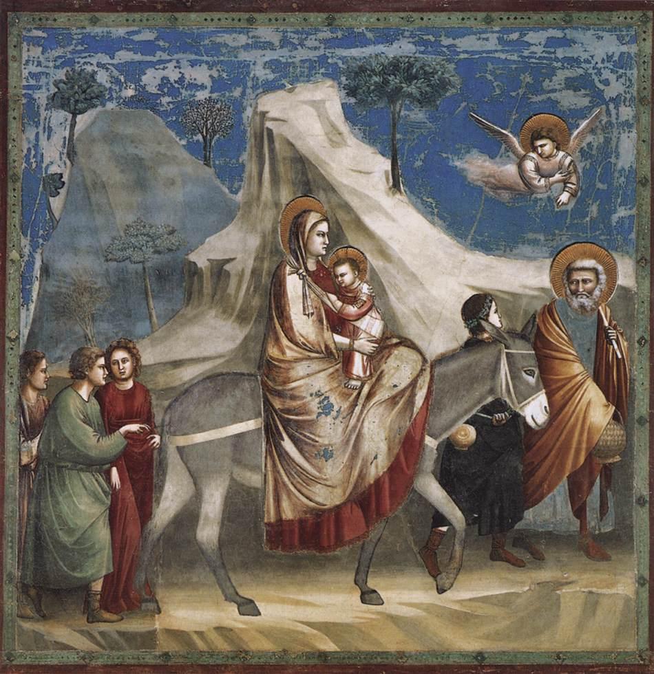 Fuga in Egitto di Giotto di Bondone