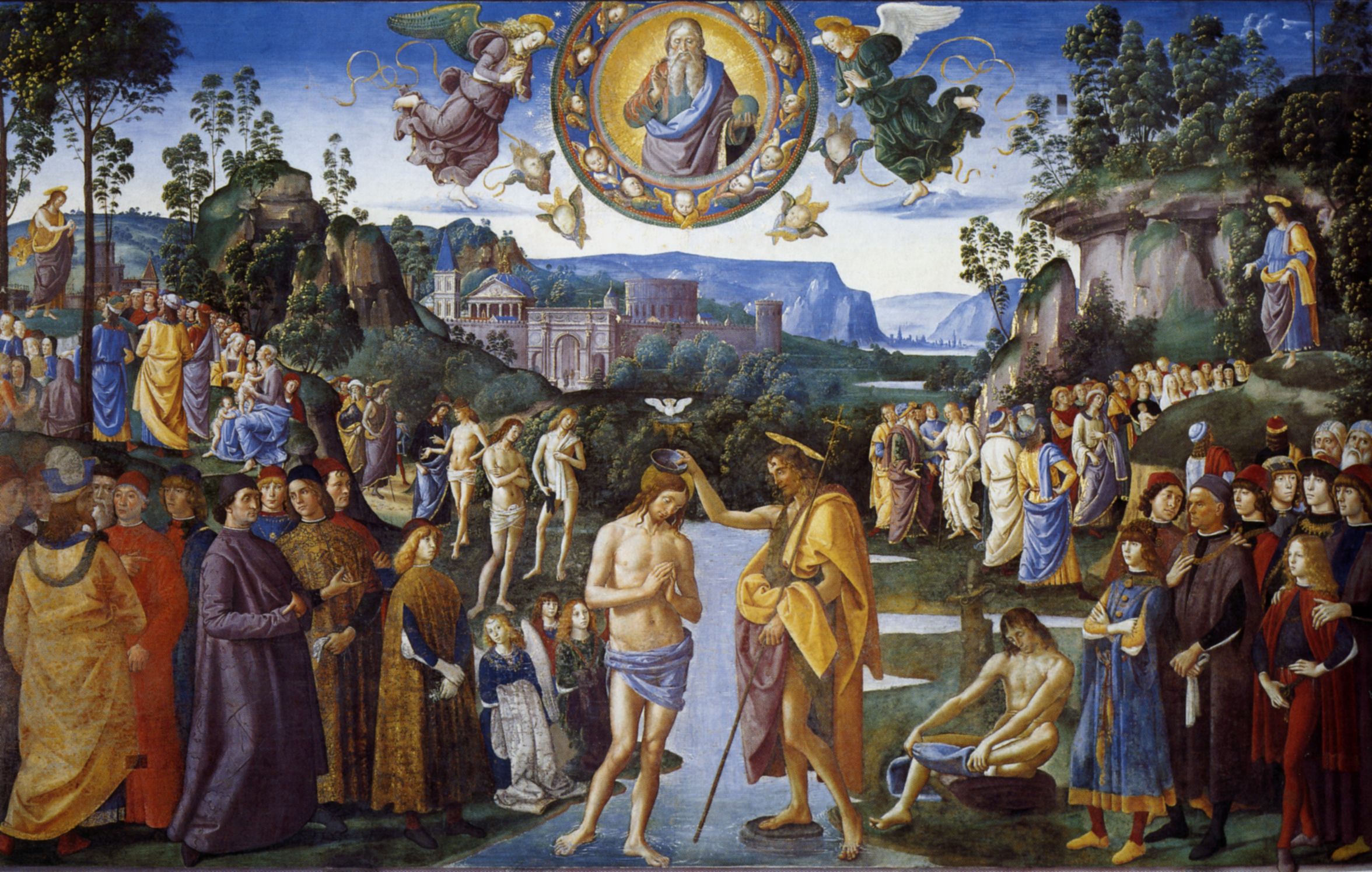 Pietro Perugino Baptism of Christ Sistine Chapel cat13a