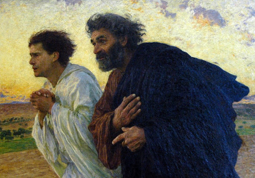 Pietro e Giovanni corrono al sepolcro